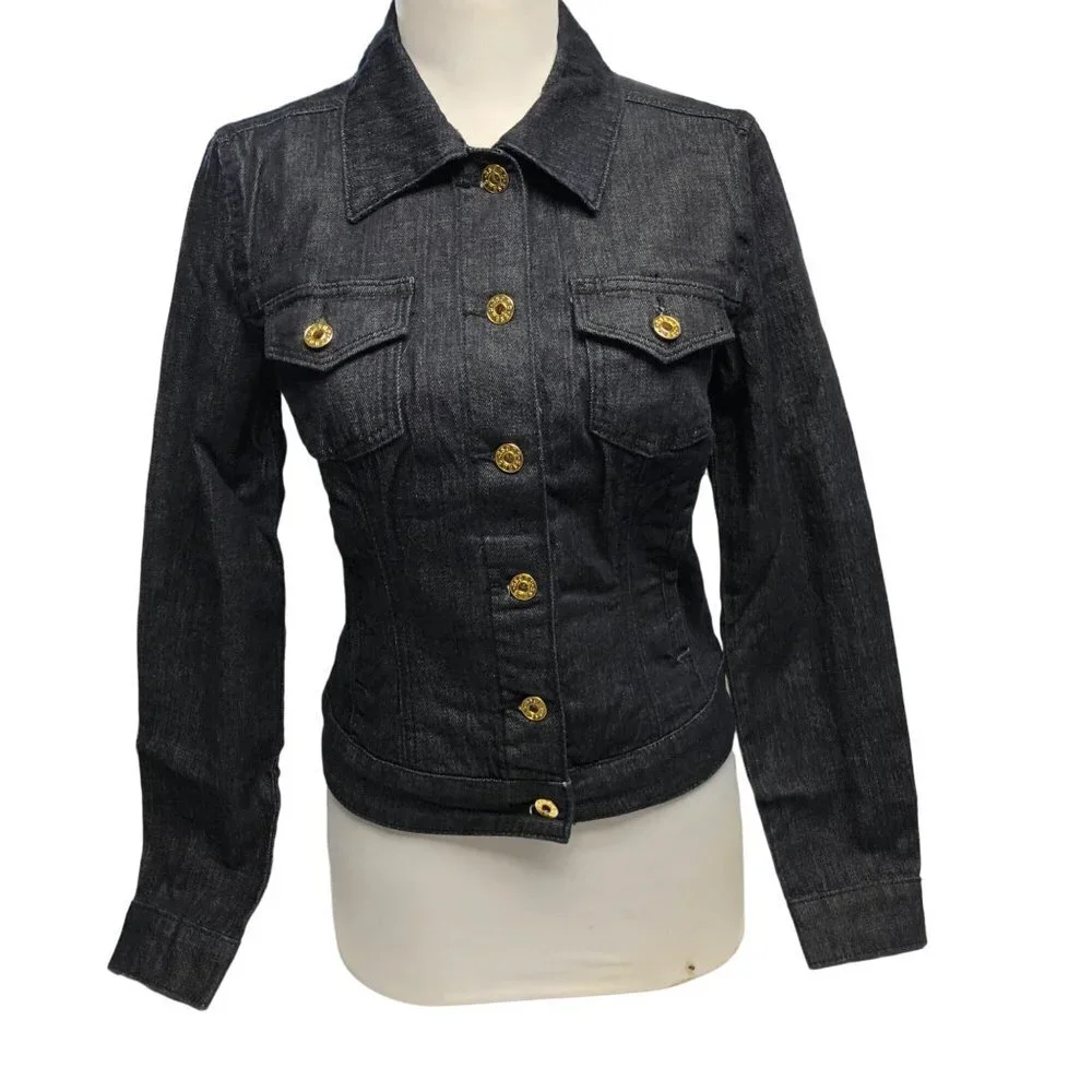 GUESS‎ DARK WASH JEAN JACKET SM NEW WITH TAG
